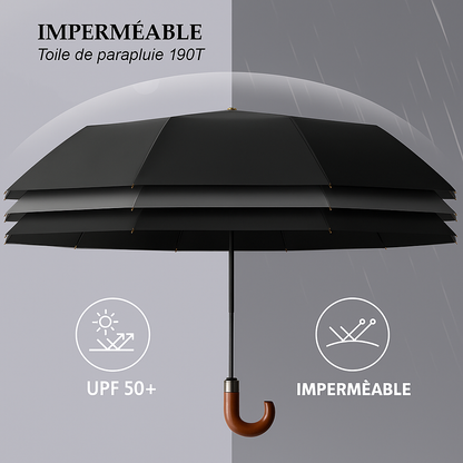 Business - Parapluie anglais, pliant et compact , automatique.