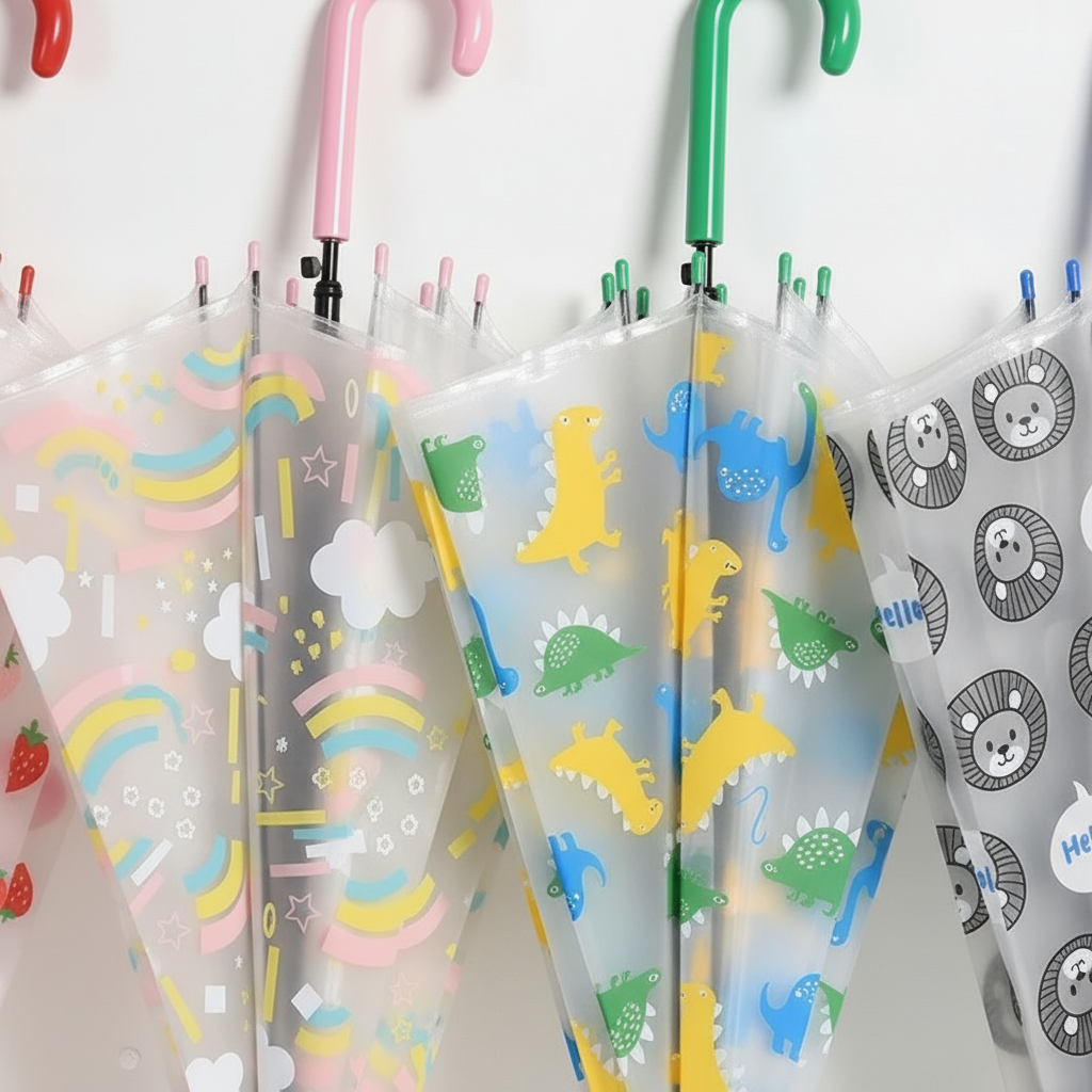 ClearJoy - Parapluie enfant transparent.